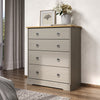 Corona Classic 4 Drawer Chest Of Drawers Grey Antique (Self Assembly) (DHD)