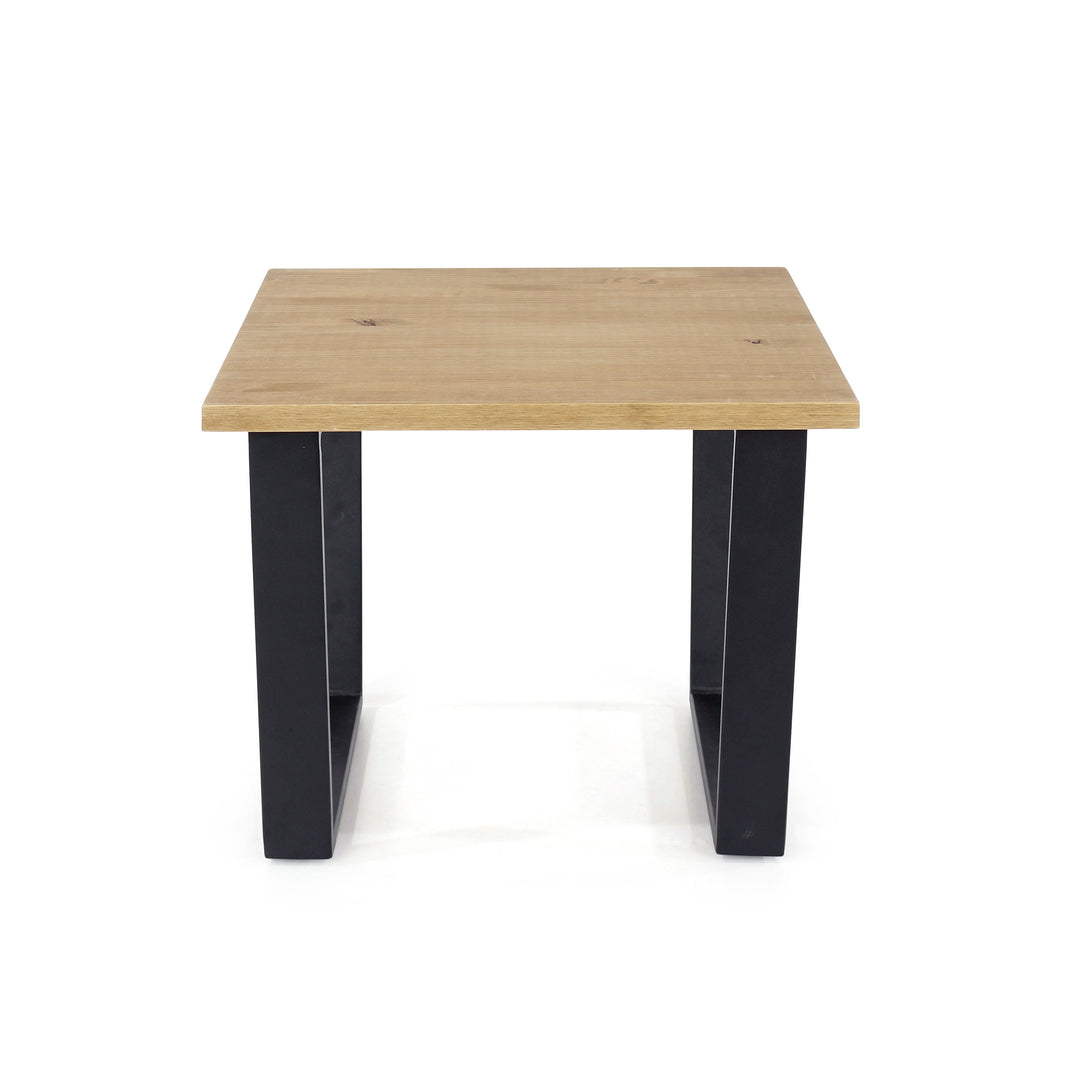 Texas Standard Lamp Table  Antique Waxed Pine Black (DHD) Image 2