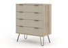 Augusta Driftwood 4 Drawer Chest Of Drawers Driftwood  Calico (DHD) Image 1