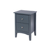 Como Blue 2 Drawer Bedside Cabinet  Blue  (DHD) Image 1