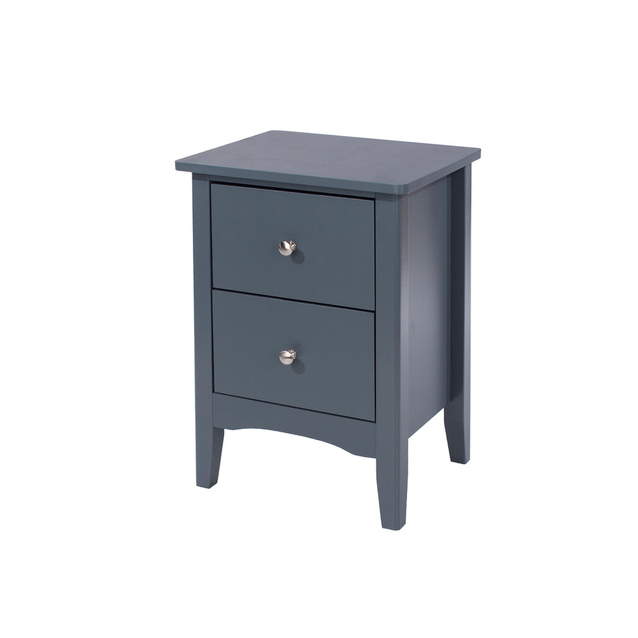 Como Blue 2 Drawer Bedside Cabinet  Blue  (DHD) Image 1