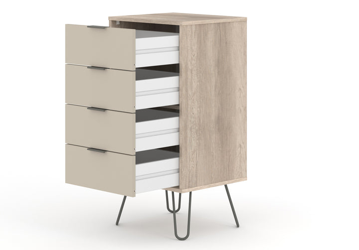 Augusta Driftwood 4 Drawer Narrow Chest Of Drawers Driftwood  Calico (DHD) Image 4