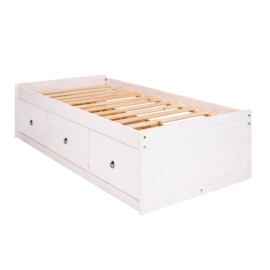 Corona White Cabin Bed  White Wax Antique Waxed Pine (DHD) Image 1