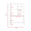 Harvard Drinks Bar Washed Oak Carbon Grey Oak (DHD) Image 7