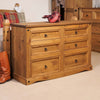 Corona 3+3 Drawer Wide Chest  Antique Waxed Pine  (DHD) Image 5
