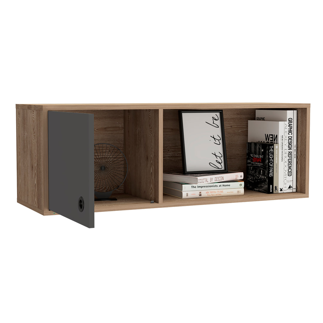 Vegas Wall Storage Unit Bleached Oak Grey (DHD) Image 3