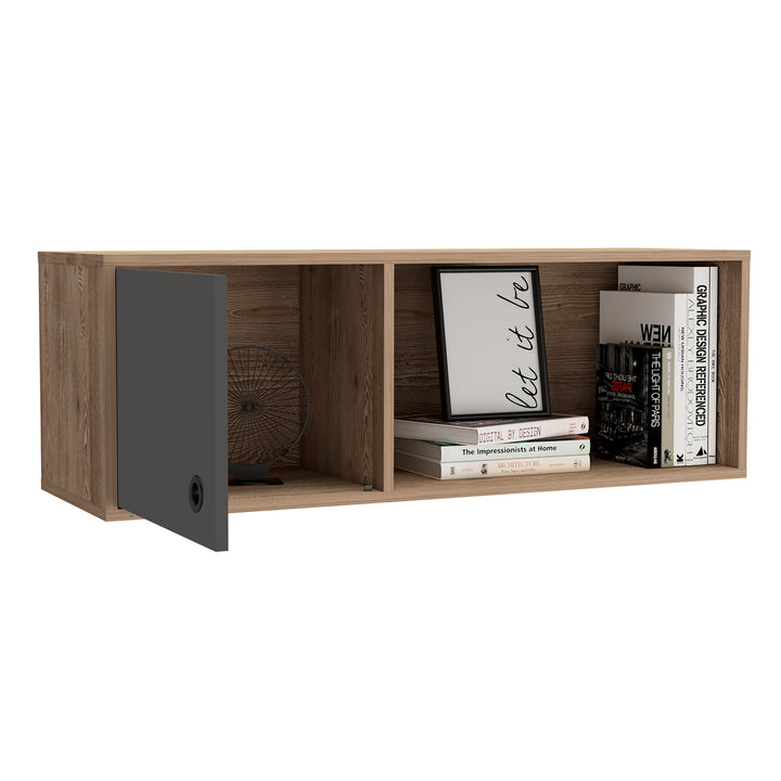 Vegas Wall Storage Unit Bleached Oak Grey (DHD) Image 3