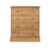 Cotswold 4 Drawer Chest Antique Waxed Pine  (DHD) Image 2