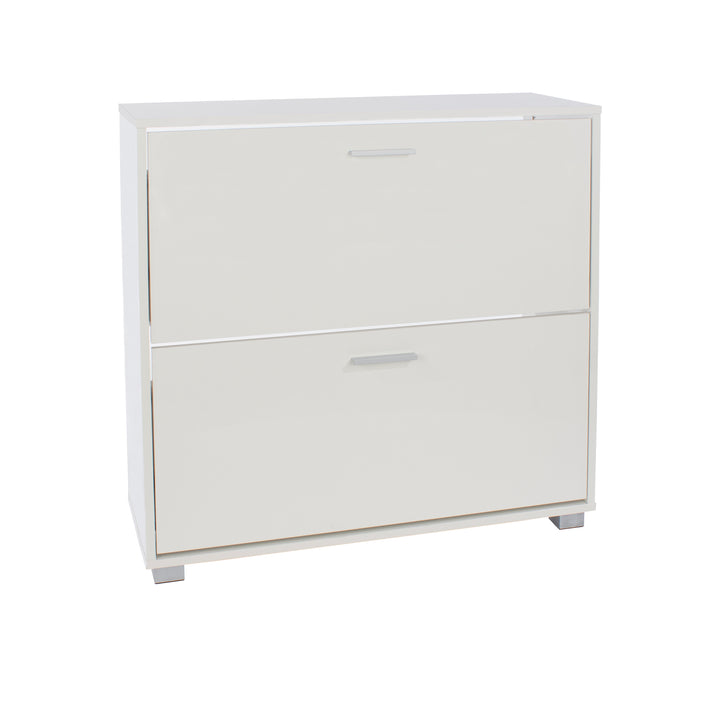 Lido 2 Door Shoe Cabinet  White  (DHD) Image 3