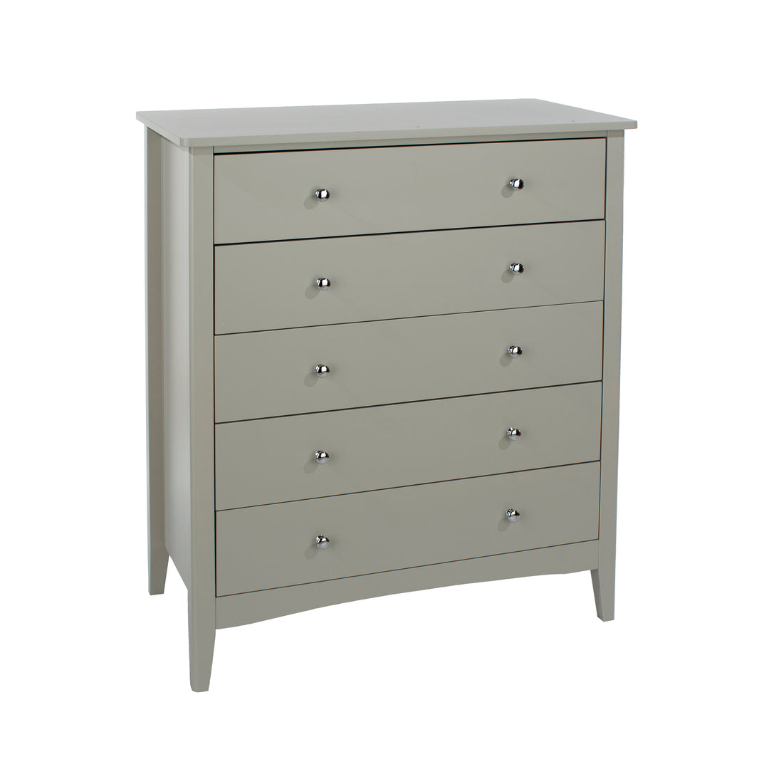 Como Grey 5 Drawer Chest Grey  (DHD) Image 3