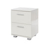 Lido 2 Drawer Bedside Cabinet White  (DHD) Image 1