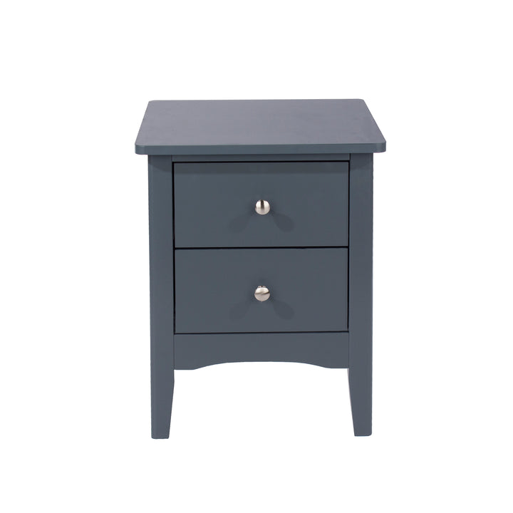 Como Blue 2 Petite Drawer Bedside Cabinet  Blue  (DHD) Image 2