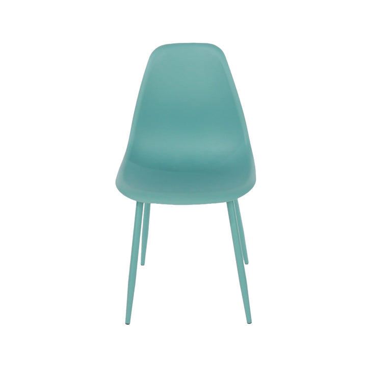 Rimini 3 Piece Cala Bistro Table & 2 Chair Set Outdoor Grade, Sky Blue Sky Blue  (Self Assembly) (DHD)