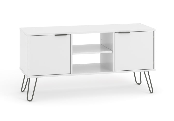 Augusta White 2 Door Flat Screen Tv Unit White    (DHD) Image 3