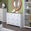 Capri 6+2 Drawer Large Chest White Antique Waxed Pine (DHD) Image 5