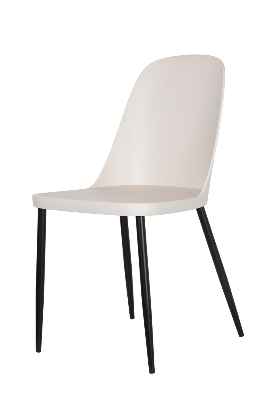 Aspen Duo Chair, Calico Plastic Seat With Black Metal Legs (Pair) Calico Black (DHD) Image 1