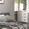 Augusta White 4 Drawer Narrow Chest Of Drawers White    (DHD) Image 5