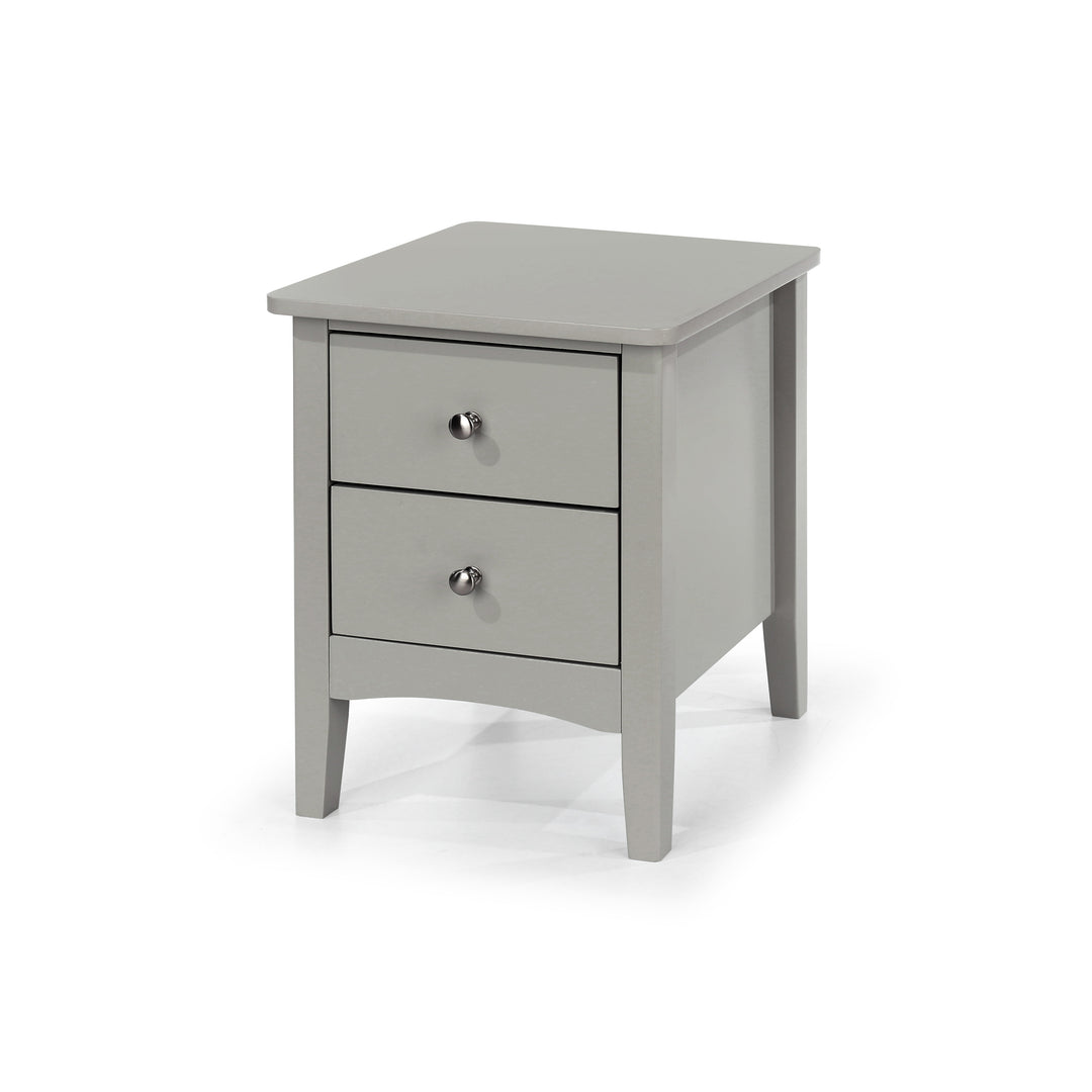 Como Grey 2 Petite Drawer Bedside Cabinet  Grey  (DHD) Image 1