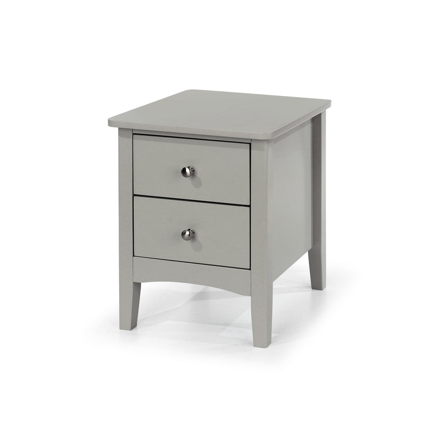 Como Grey 2 Petite Drawer Bedside Cabinet  Grey  (DHD) Image 1