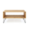 Augusta Pine Open Coffee Table Antique Waxed Pine Black (DHD) Image 2