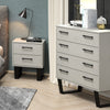 Texas 4 Drawer Chest Of Drawers Grey Waxed Pine Black (DHD) Image 4