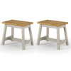 Corona Grey Live Edge Large Dining Bench Grey Antique Waxed Pine (DHD) Image 2