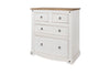 Corona White 2+2 Drawer Chest  White Wax Antique Waxed Pine (DHD) Image 1