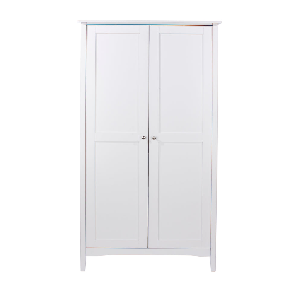Como White 2 Door Wardrobe White  (DHD) Image 2