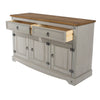 Corona Grey Medium Sideboard Grey Wax Antique Waxed Pine (DHD) Image 4