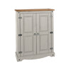 Corona Grey 2 Door Cupboard Unit  Grey Wax  (DHD) Image 3