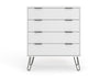Augusta White 4 Drawer Chest Of Drawers White    (DHD) Image 2