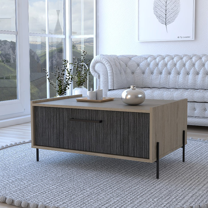 Harvard Storage Coffee Table Washed Oak Carbon Grey Oak (DHD) Image 4