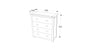 Boston 4 Drawer Chest Dark Brown  (DHD) Image 7