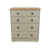 Corona Classic 4 Drawer Chest Of Drawers Grey Antique (Self Assembly) (DHD)