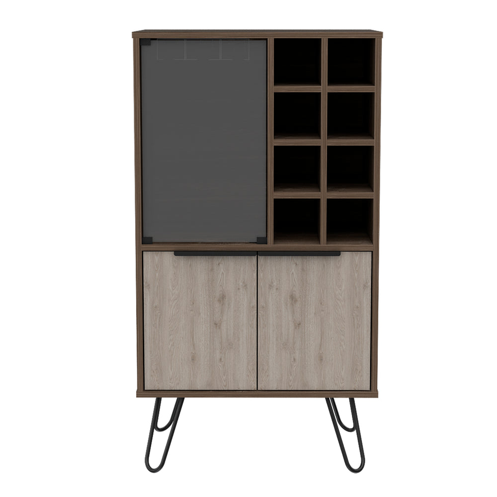 Nevada Wine Cabinet Smoked Oak Bleached Grey Oak (DHD) Image 2