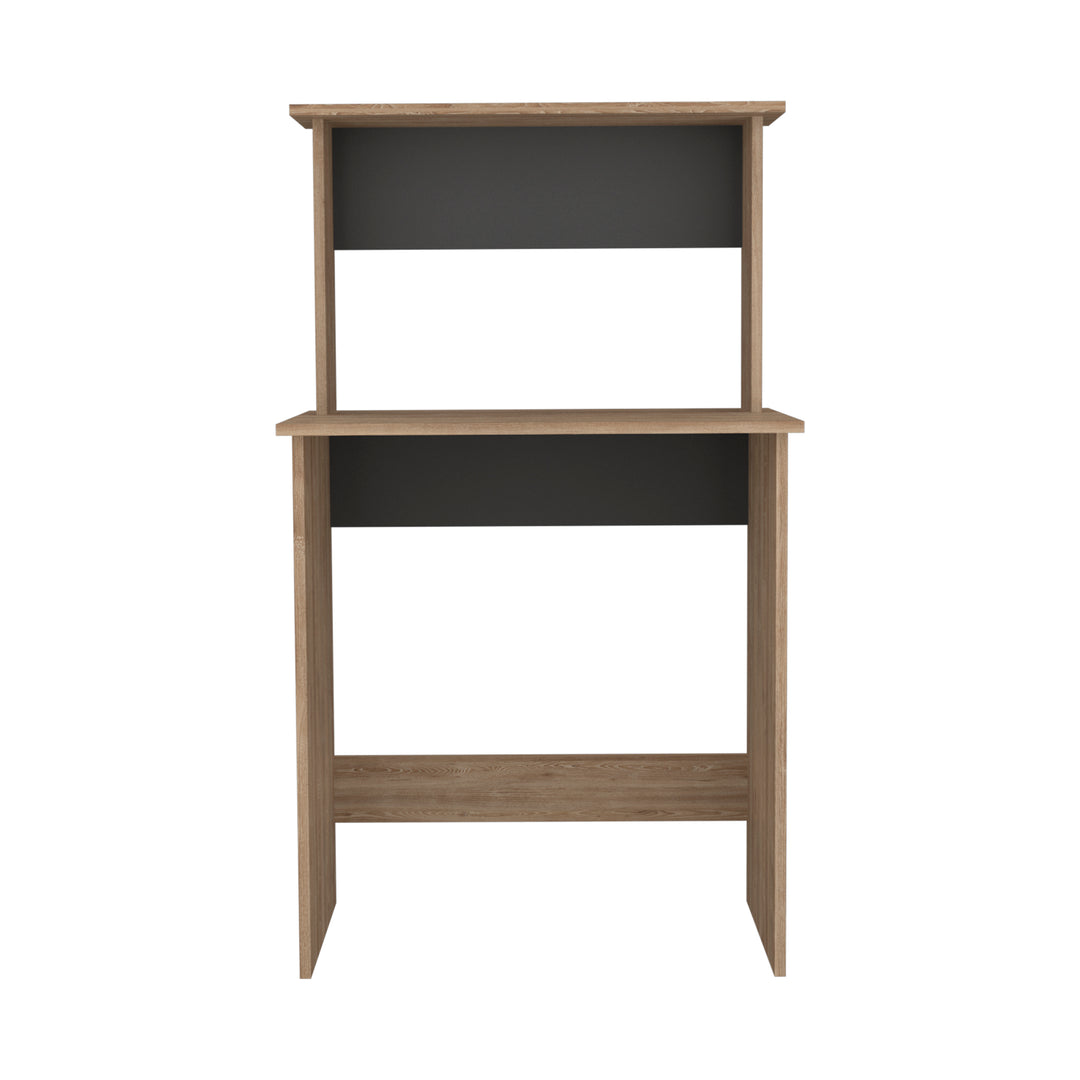Vegas Workstation With Keyboard Shelf Bleached Oak Grey (DHD) Image 2