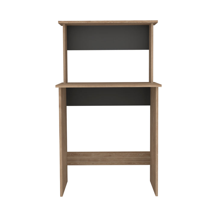 Vegas Workstation With Keyboard Shelf Bleached Oak Grey (DHD) Image 2