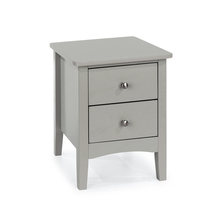 Como Grey 2 Petite Drawer Bedside Cabinet  Grey  (DHD) Image 3