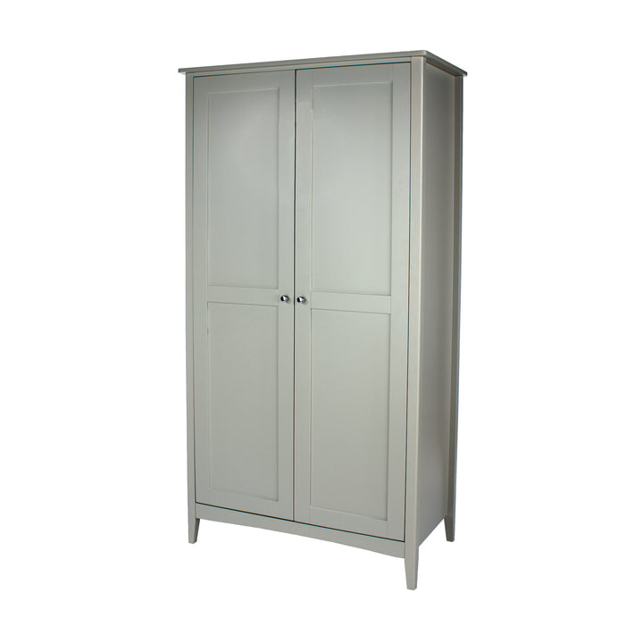 Como Grey 2 Door Wardrobe Grey  (DHD) Image 1