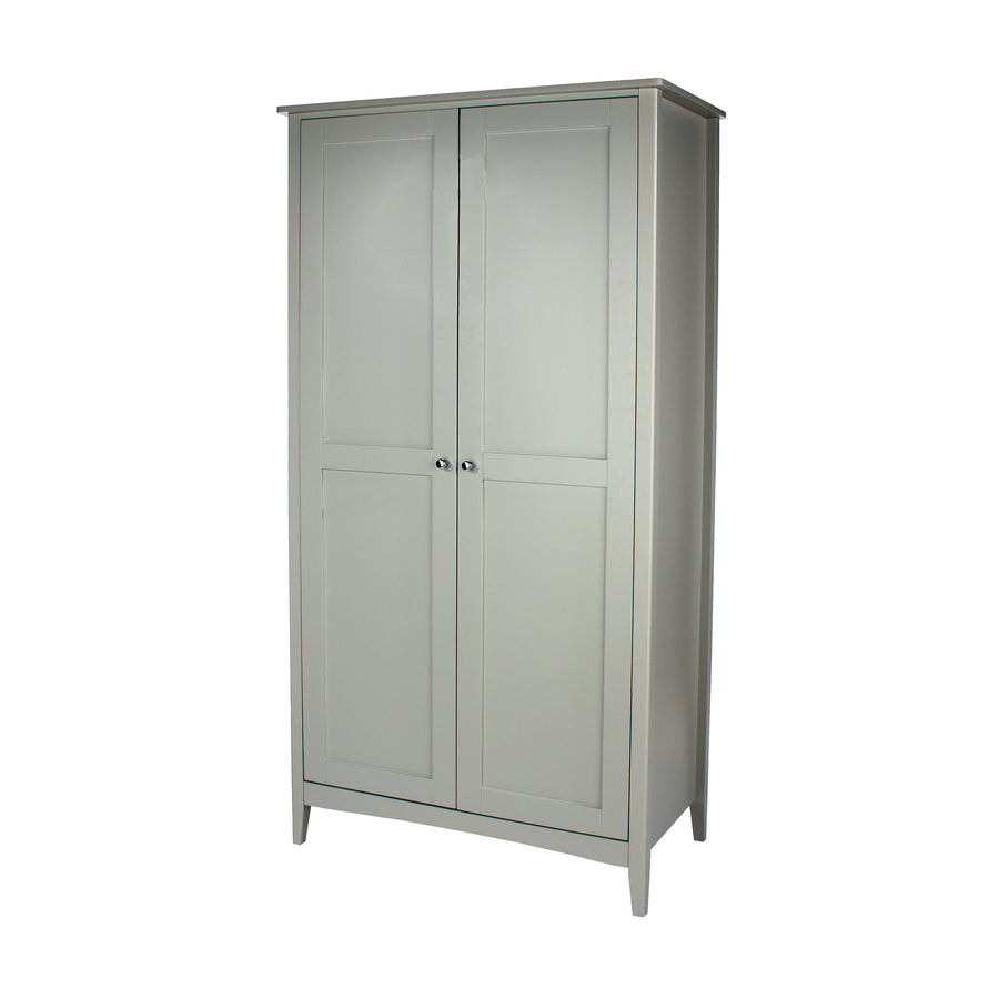 Como Grey 2 Door Wardrobe Grey  (DHD) Image 1