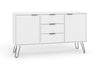 Augusta White Medium Sideboard With 2 Doors, 3 Drawers  White    (DHD) Image 3