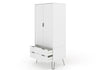 Augusta White 2 Door, 2 Drawer Wardrobe White    (DHD) Image 4