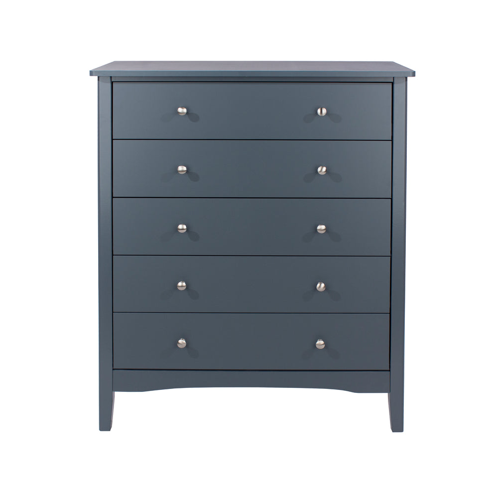 Como Blue 5 Drawer Chest Blue  (DHD) Image 2
