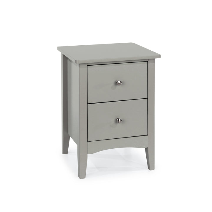 Como Grey 2 Drawer Bedside Cabinet  Grey  (DHD) Image 3