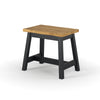 Corona Black Live Edge Single Dining Bench (Pair) Black Antique Waxed Pine (DHD) Image 1