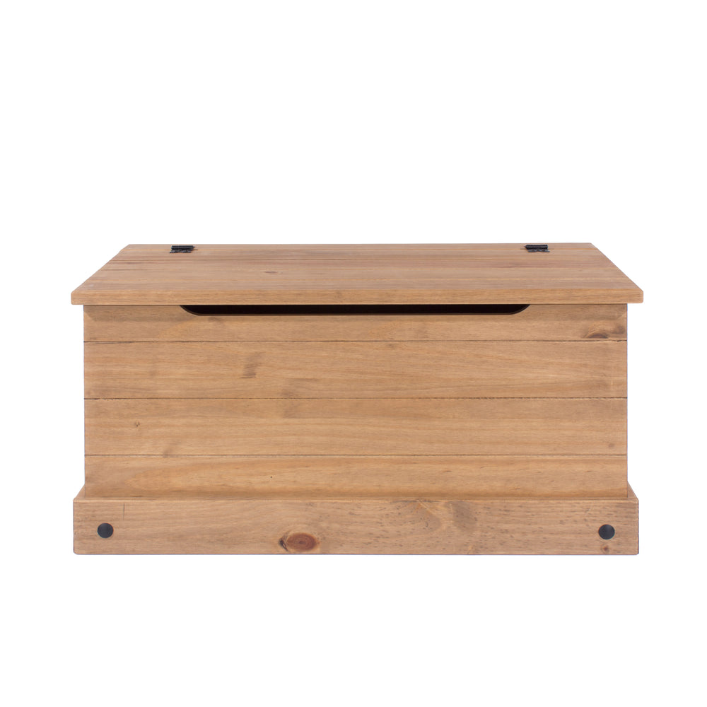 Corona Storage Trunk Antique Waxed Pine  (DHD) Image 2