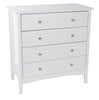 Como White 4 Drawer Chest White  (DHD) Image 3