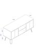 Augusta White 2 Door Flat Screen Tv Unit White    (DHD) Image 6