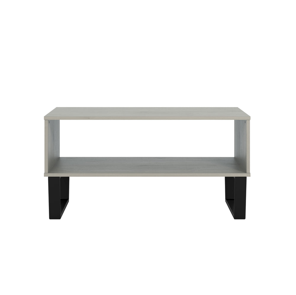 Texas Open Coffee Table Grey Waxed Pine Black (DHD) Image 2