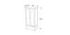 Boston 2 Door, 1 Drawer Wardrobe Dark Brown  (DHD) Image 8